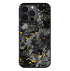 Coque en Carbone Forgé Iphone Jaune (MagSafe)