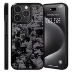 Coque en Carbone Forgé Iphone Noir (MagSafe)