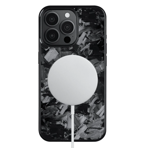 Coque en Carbone Forgé Iphone Noir (MagSafe)