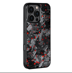 Coque en Carbone Forgé Iphone Rouge (MagSafe)