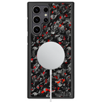 Coque en Carbone Forgé Samsung Rouge AeroCarbon