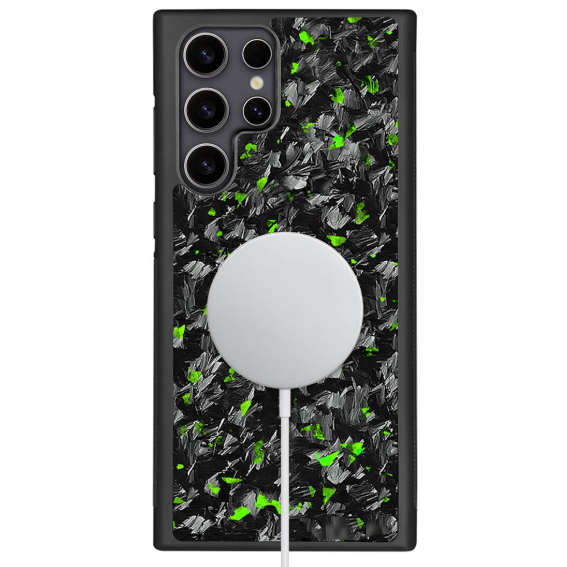 Coque en Carbone Forgé Samsung Vert AeroCarbon
