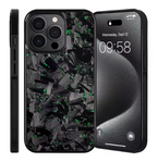 Coque en Carbone Forgé Iphone Vert (MagSafe)