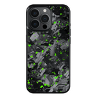 Coque en Carbone Forgé Iphone Vert (MagSafe)